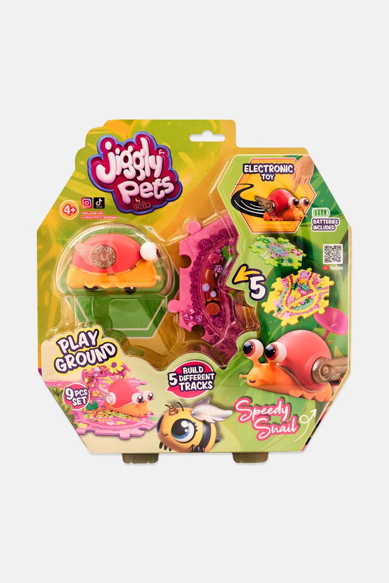 Jiggly Pets حلزون سريع مع ملعب - Image 1